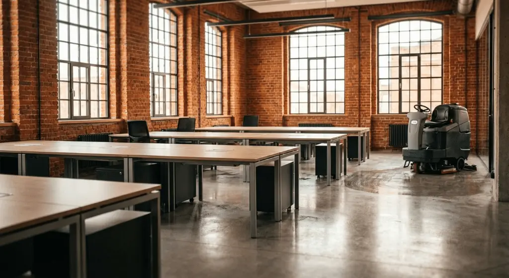 Czysta przestrzeń biurowa w Łodzi