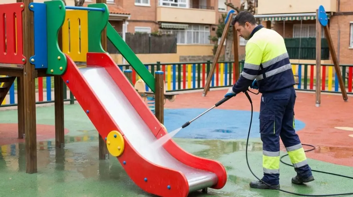 Mycie placu zabaw
