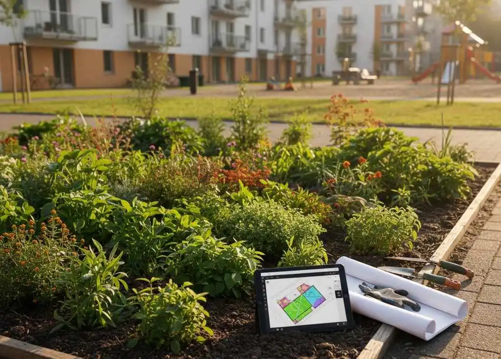 Projekt ogrodu na osiedlu